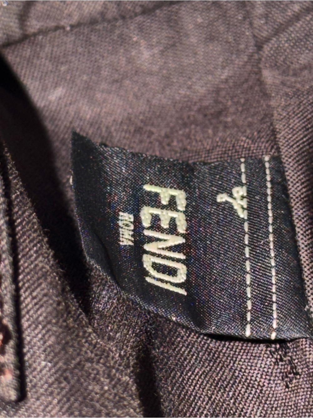 Fendi Black Leather Crossbody with Brown FF Trim - Picture 11 of 15